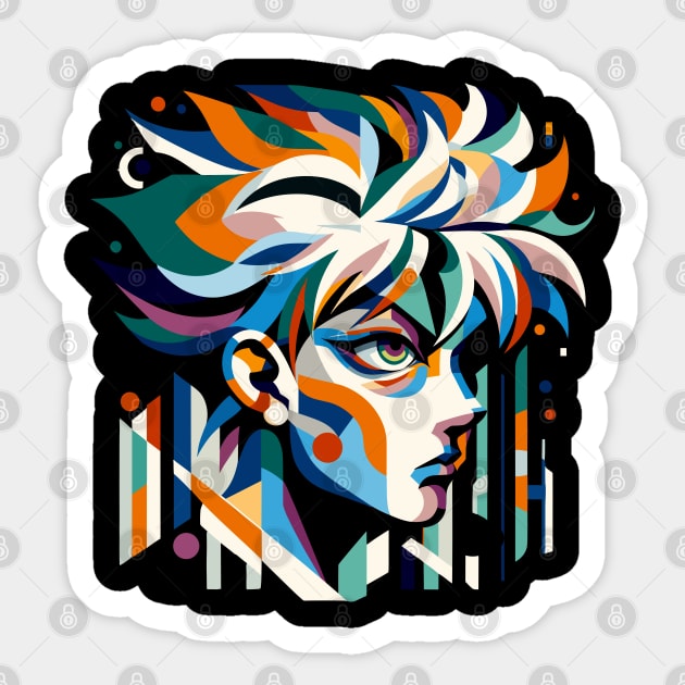 Portrait of Assassin Sticker by Ikibrai